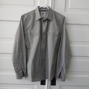Levi's pearl snap button shirt size small